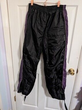 Xelement Womens Motorcycle Pants Black Purple Heat Resistant Size Medium